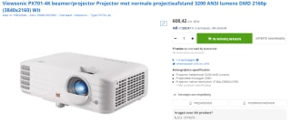 ViewSonic PX701-4K projector voor €608,42 bij Max ICT