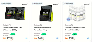 Tot 42% korting op Body&Fit producten tijdens de Flash Sale bij iBOOD