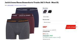 Jack & Jones Heren boxershorts trunks jacblack friday multicolor 3-pack-voor €10,50 bij Bol
