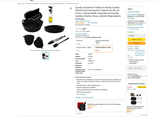 Accesorios Cecotec Freidora sin Aceite Cecofry Silicone por solo 19,90€