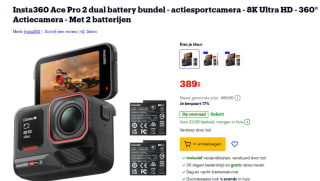 Insta360 Ace Pro 2 dual battery bundel voor €389 bij Bol