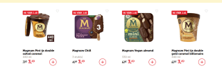 Alle varianten Magnum IJs voor €3,49 bij de Coop