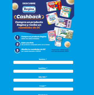 Papel higiénico Regina Gratis (Reembolso)