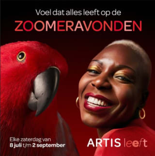 Vroege vogels tickets vanaf €5 voor ARTIS-Zoomeravonden