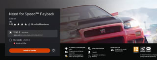 Videojuego Need for Speed Payback PS4 por 2,99€