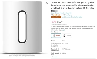 Sonos Sub Mini voor €362,81 bij Amazon