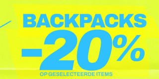 20% korting op geselecteerde bakpacks bij Perry Sport