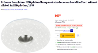 Briloner Leuchten LED plafondlamp voor €19,95 bij Bol