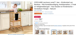 COSYLAND Montessori Leertoren voor kinderen voor €39,74 bij mazon