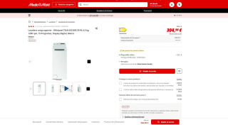 Lavadora carga superior marca Whirlpool TDLR 65230SS SP/N, 6.5 kg, blanca por 304,96€