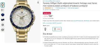 Tommy Hilfiger horloge voor €98,99 bij Amazon DE