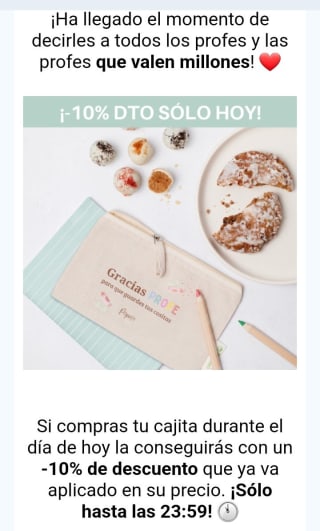 -10% de Descuento en caja Profes.