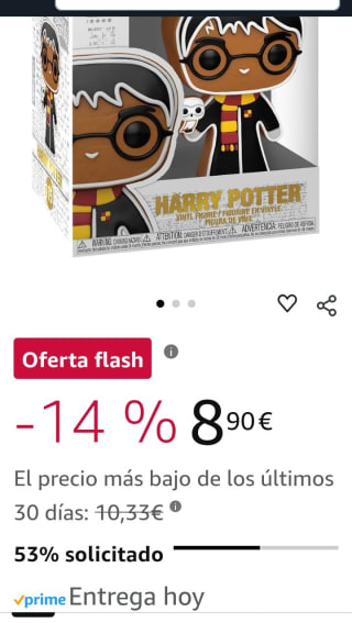 Funko Pop Harry Potter 175 por 8,90€.