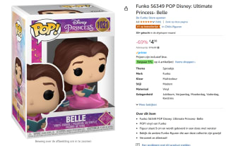 Funko Pop - Disney Princess Belle #1021voor €4,98 bij Amazon