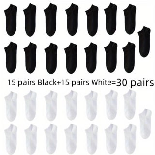 30 pares de calcetines en color negro o blanco por sólo 8,97€