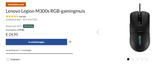 Lenovo Legion M300s RGB gamingmuis voor €24,95