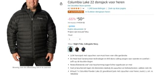 Columbia Lake 22 donsjack voor €50,26 bij Amazon
