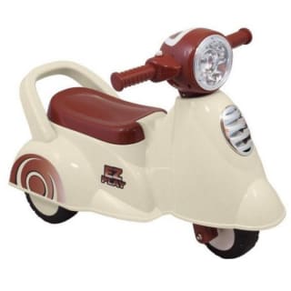 Eco Toys Retro Loopscooter - Wit - Looptrainer met muziek en claxon voor 525 bij Mamloes