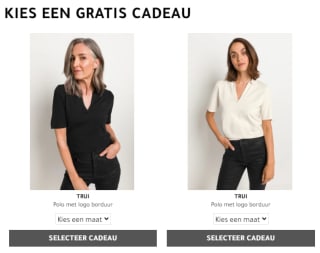 Gratis polo bij besteding vanaf €200 bij Claudia Sträter