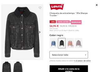 Chaqueta LEVI'S 90s sherpa trucker por 56.94€