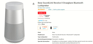 Bose SoundLink Revolve (Series II) Draadloze stereoluidspreker voor €169 bij Amazon