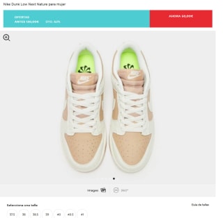 Nike Dunk Low Next Nature para mujer por 50€