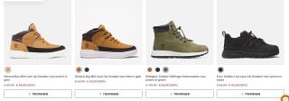 10% extra korting op de outlet items tot 50% korting bij Timberland