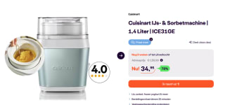 Cuisinart IJsmachine ICE31GE voor €34,95 bij iBOOD