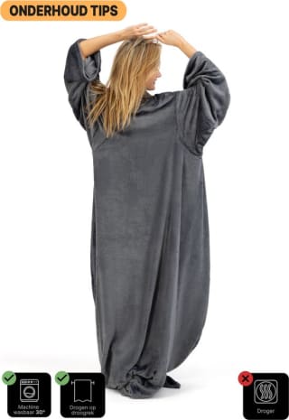 O'DADDY® Fleece deken met MOUWEN - plaid - 150x200 voor €17,95 bij Bol