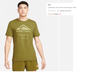 Camiseta de hombre Nike Trail por 17.49€