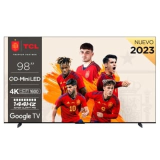 TV MiniLed 98 pulgadas TCL 98C805 4K QLED + Google TV por 2.758€