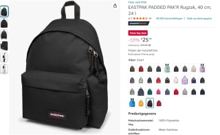 Eastpak Padded Pak'R rugzak 24 L voor €25,74 met Amazon Prime