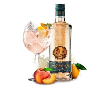 Puerto de Indias Ginebra Premium de Melocoton Flor de Sauco y Naranja por 13,52€