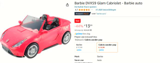 Barbie Cabrio voor €13,99 bij Amazon
