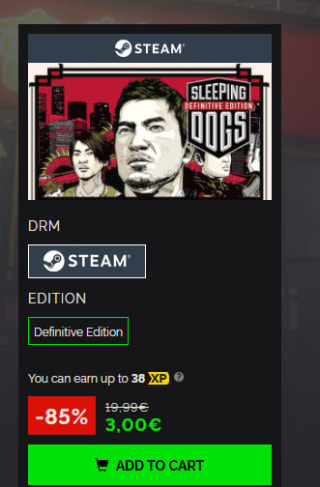 Sleeping Dogs: Definitive Edition €3 bij Green Man Gaming