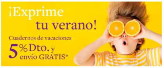 5% dto y envío gratis en Cuadernos de vacaciones