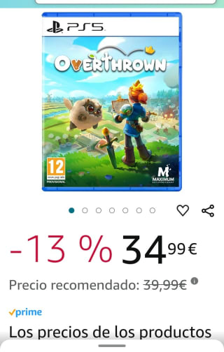 Overthrown PlayStation 5 por 34,99€.