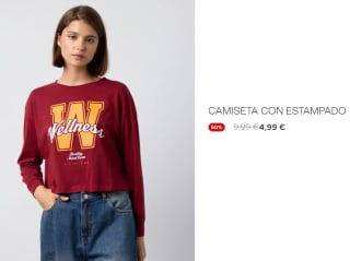 Camiseta de Mnaga Larga de Mujer Wellness por 4.99€