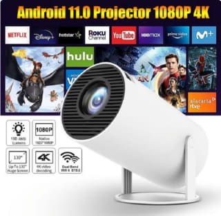 Proyector inteligente HY300 4K para cine en casa por 75,30€