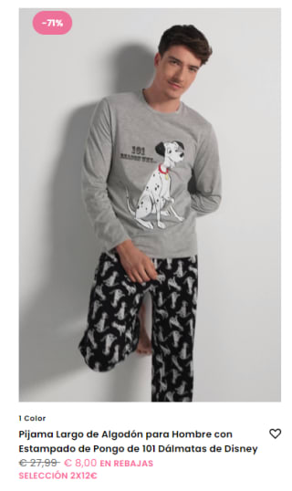 2 prendas por 12€ en tezenis por ejemplo 2 pijamas por 12€ unidad por 6€