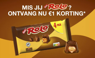 Rolo 4 pack met €1 cashback