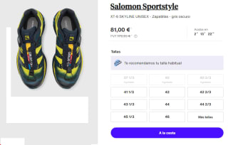 Zapatillas Salomon XT-6 SKYLINE por 72.9€