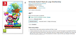 Mario & Luigi: Brothership voor €36,64 bij Amazon