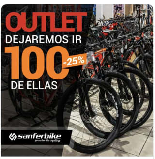 Bicicletas y ropa deportiva con 25% Descuento en Sanferbike