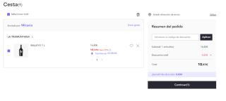 Botella de Baileys de 1L por 10.97€