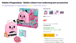 Gabby's Dollhouse Gabby’s Poppenhuis Gabby reisset voor €8,99 bij Bol