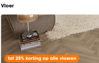 25% korting op vloeren bij Kwantum
