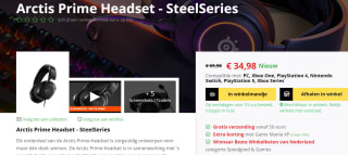 SteelSeries Arctis Prime Game Headset voor €34,98 bij Game mania