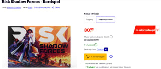Risk Shadow Forces - Bordspel voor €30,52 bij Bol