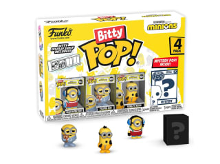 Funko Bitty Pop! Minions - Roller Skating Stuart 4PK - Roller Skating Stuart, Pajama Bob Kung Fu Kevin Y una Minifigura Misteriosa Sorpresa por 13€